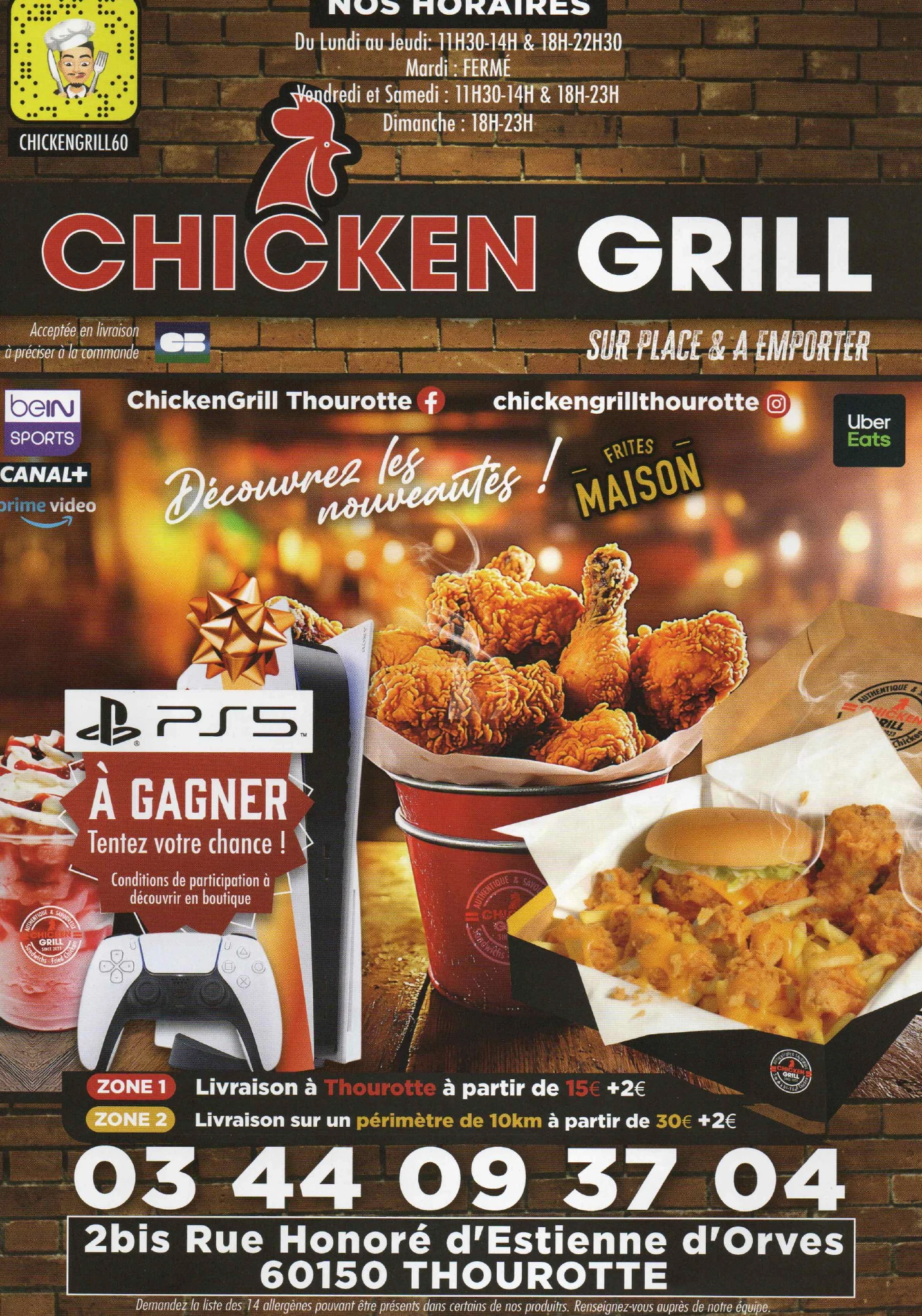 Flyer Chicken Grill Thourotte - page 1